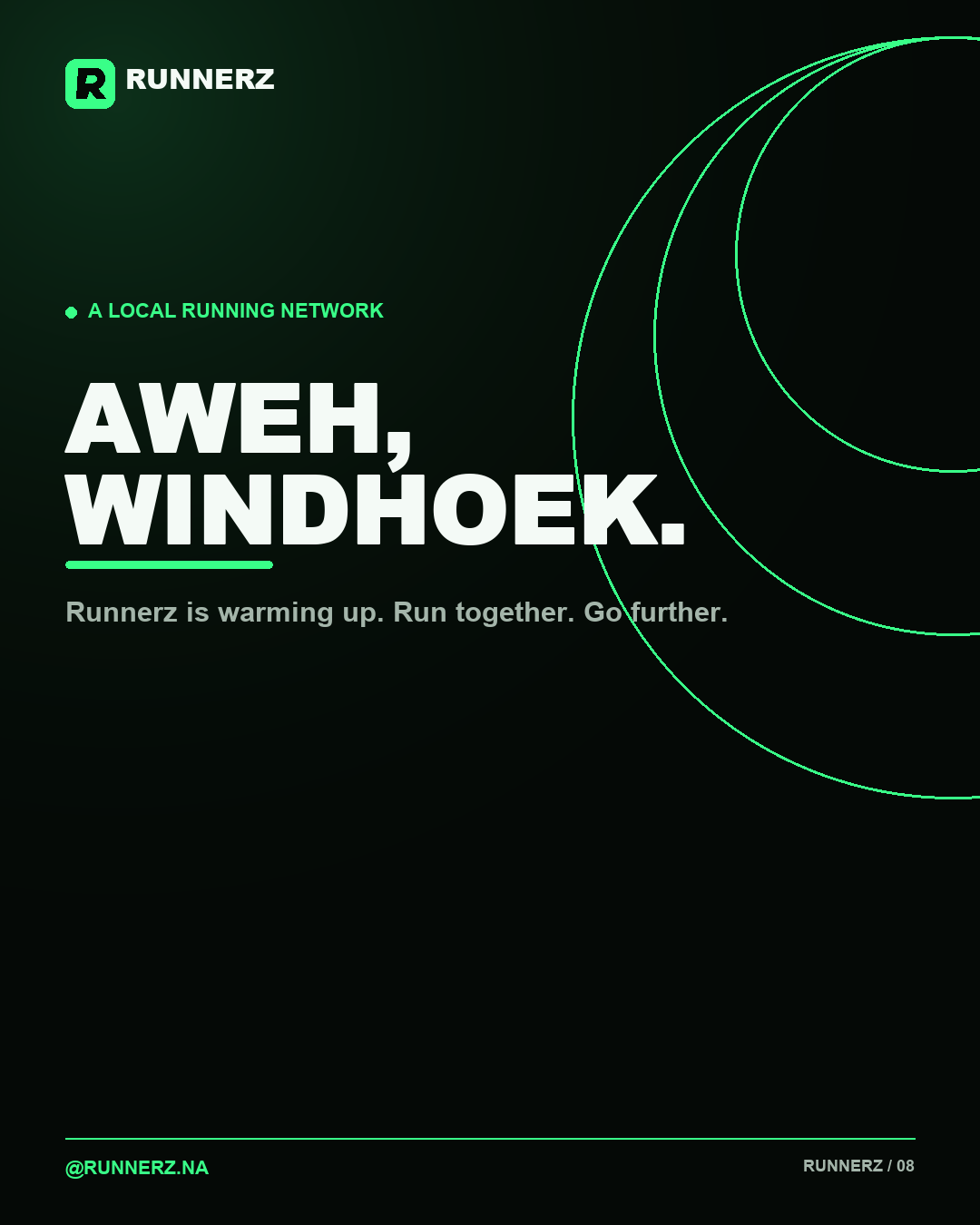 Runnerz Aweh Windhoek campaign graphic