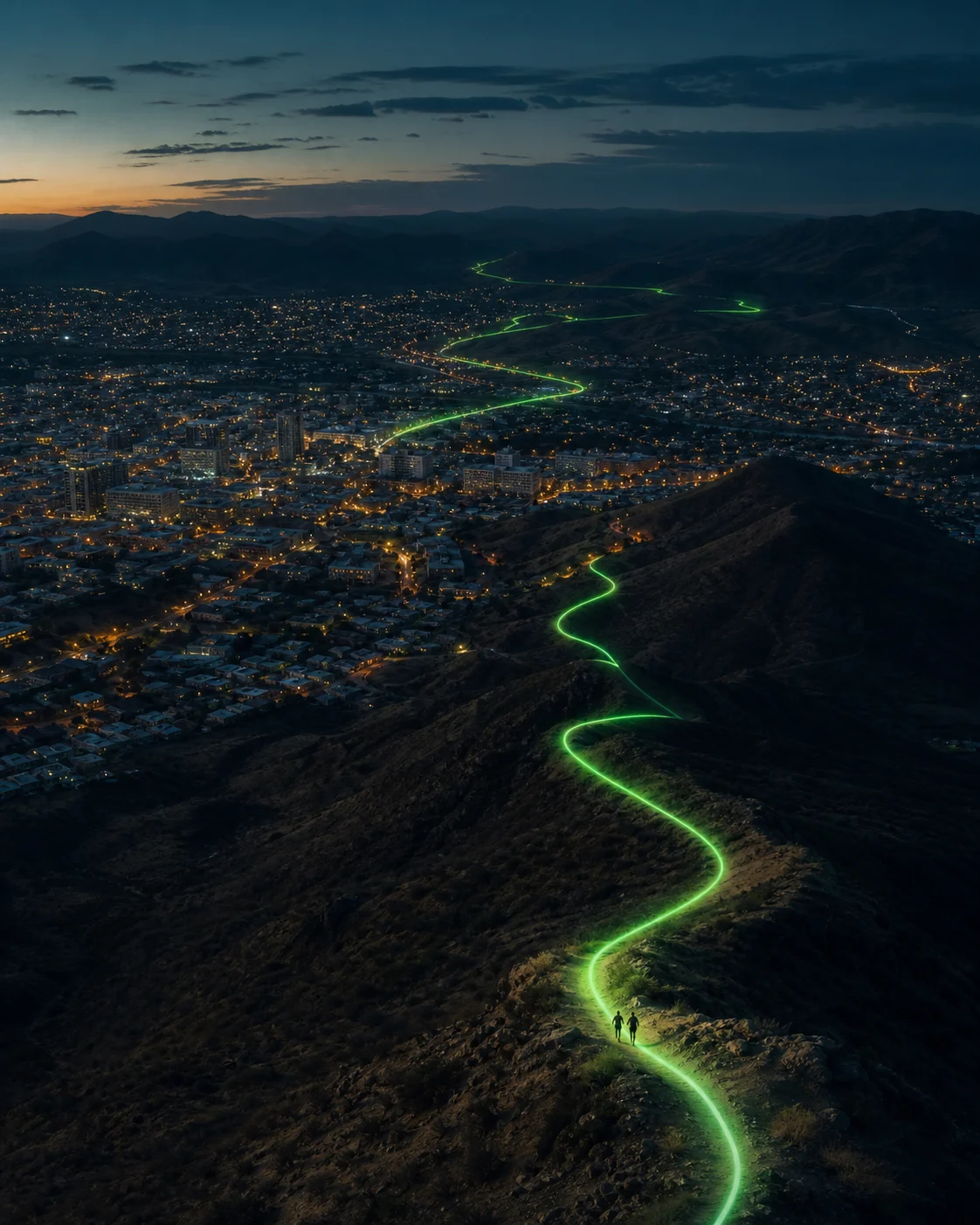 Runnerz route artwork connecting runners across Windhoek